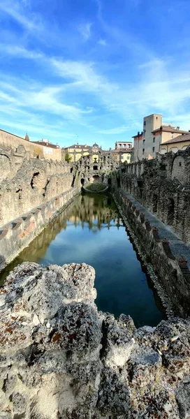 palace of Sassuolo, Modena, part of the internal lake. High quality photo