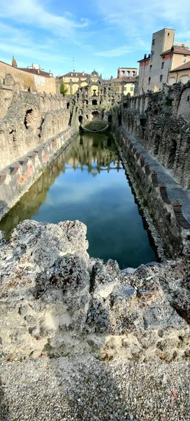 palace of Sassuolo, Modena, part of the internal lake. High quality photo