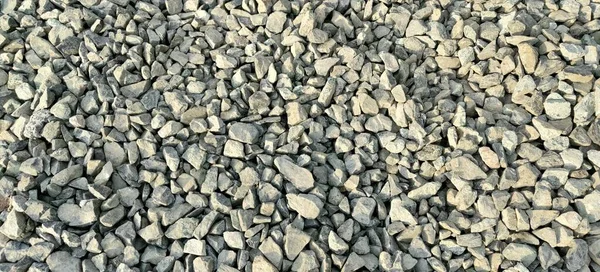 Coarse White Gravel Railroad Tracks Bottom High Quality Photo — Stock Photo, Image