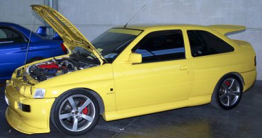 Rimini Italia 04 02 2011: Rimini Akort Otomobiller etkinliği, yüksek kaliteli fotoğraf