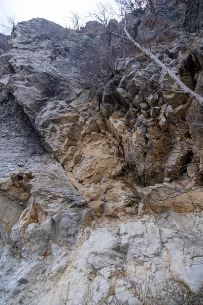 Pedra Bismantova Reggio Emilia Panorâmica Para Topo Foto Alta Qualidade — Fotografia de Stock