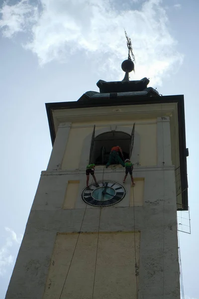 Bardonecchia Turin Fête Saint Patron Village Sant Ippolito Photo Haute — Photo