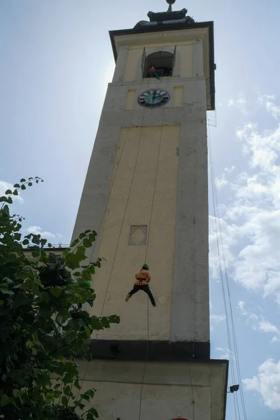 Bardonecchia Turijn Feest Van Beschermheilige Van Het Dorp Sant Ippolito — Stockfoto