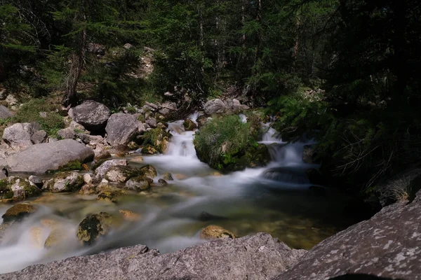 Pohled Most Přes Rio Valle Úzké Dlouhé Expozice Kvalitní Fotografie — Stock fotografie