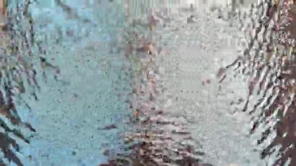 水濡れ効果のある銅プレート — ストック動画