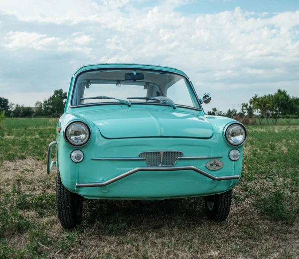 Reggio Emilia Italie 2021 Une Vieille Voiture Italienne Autobianchi Bianchina — Photo