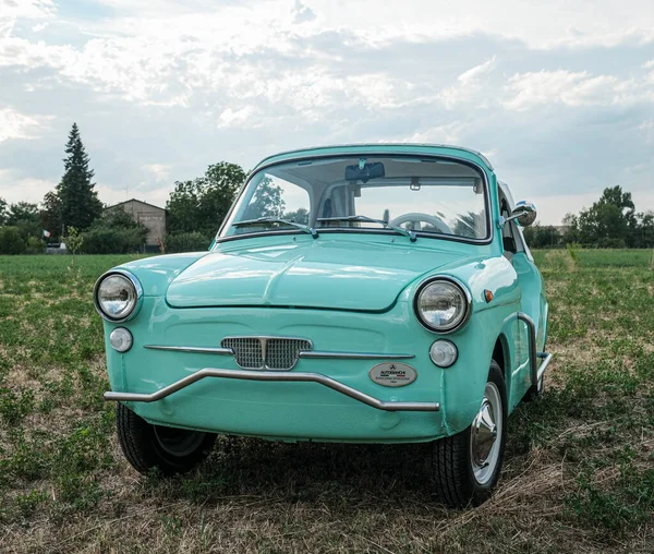 Reggio Emilia Italy 2021 Italian Old Style Car Autobianchi Bianchina — Stock Photo, Image