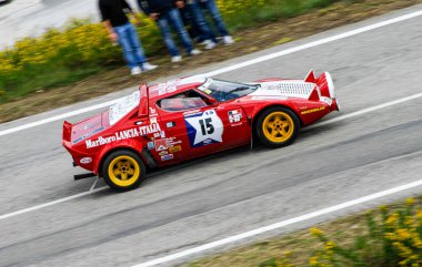 San Marino: 2010 09 01 Rally serbest etkinlik Klasik Lancia Stratos Ralli Aracı Hillclimb 'de. Yüksek kalite fotoğraf