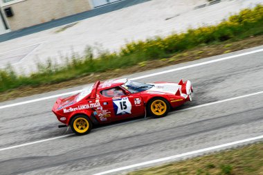 San Marino: 2010 09 01 Rally serbest etkinlik Klasik Lancia Stratos Ralli Aracı Hillclimb 'de. Yüksek kalite fotoğraf