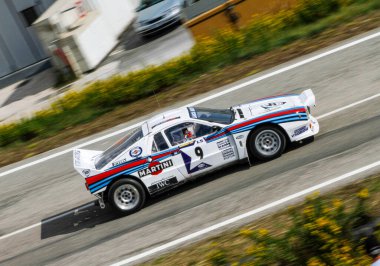 San Marino: 2010 09 01 Rally serbest etkinliği Martini Lancia 037 ralli otomobil grubu B Action. Yüksek kalite fotoğraf