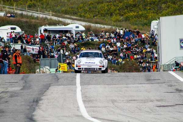 San Marino: 2010 09 01 Rally serbest etkinliği klasik Porsche 911 Grup 4 ralli arabası asfalt bir sahnede tarihi bir olay sırasında hız yapıyor. Yüksek kalite fotoğraf