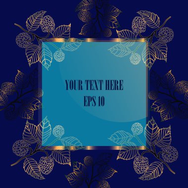 Blackberry dalları ile çerçeve