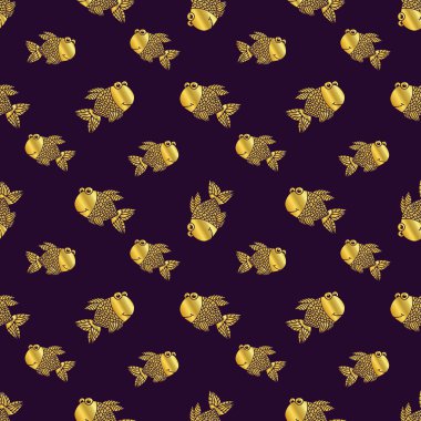 Altın Balık seamless modeli