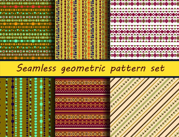 Nahtlose geometrische peruanische Muster. — Stockvektor