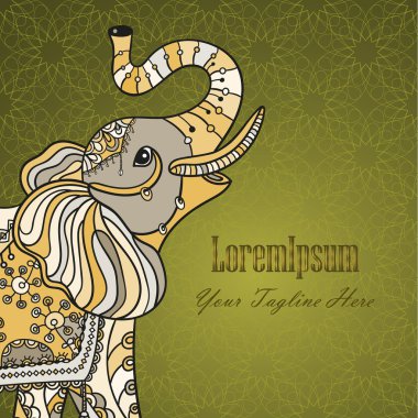 stilize fantezi fil desenli