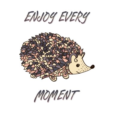 Kirpi izole edilmiş. Vektör