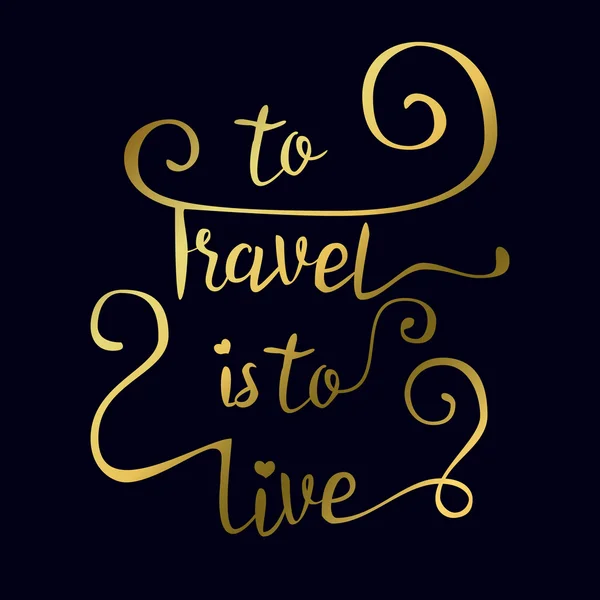 Cestování je live. — Stockový vektor