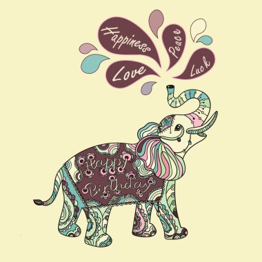 stilize fantezi fil desenli