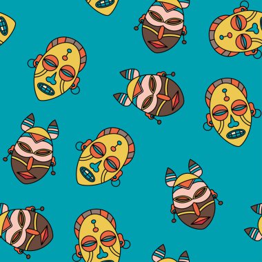 Vudu sembolleri ile Seamless Modeli.