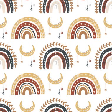 Bohem vektör gökkuşağı deseni.