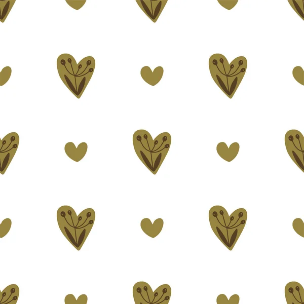 Corazones fondo sin costuras. — Vector de stock