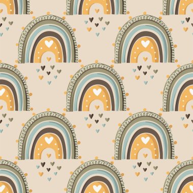 Süslü gökkuşağı kusursuz desen.