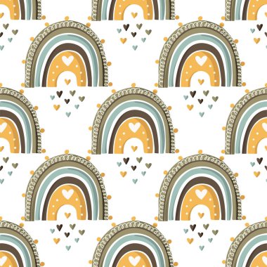 Süslü gökkuşağı kusursuz desen.