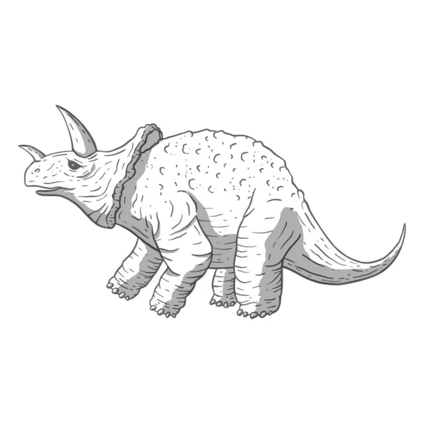 Animal de dessin animé dinosaure. Jolie illustration de monstre jurassique. — Image vectorielle