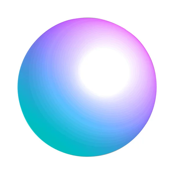 真实感梯度几何形状,现代矢量元素.3D动态全息趋势椭圆球. — 图库矢量图片