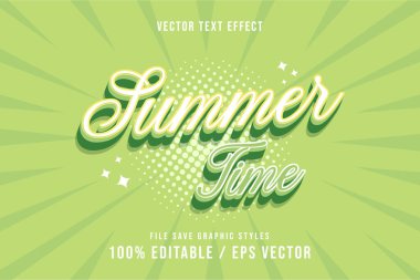 Metin Efekti Premium - Düzenlenebilir Yaz Metni etkisi şablonu.