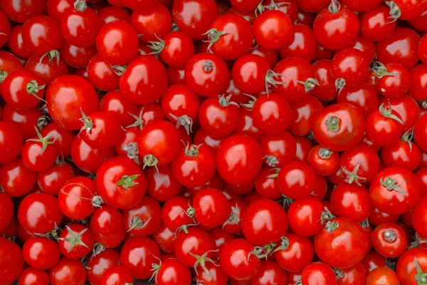 Красные помидоры фон. вид сверху. — стоковое фото