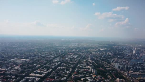 Odessa desde una vista de pájaro. — Vídeo de stock