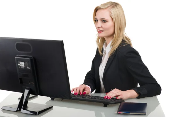 Hezké ženy pracující v kanceláři — Stock fotografie