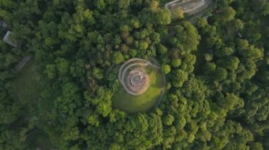yüksek kale lviv gözlem masası hava görüntüsü
