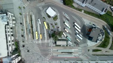 Şehir Ulaşım Merkezi Otobüs İstasyonu 'nun yukarıdan görünüşü