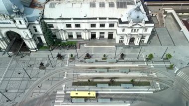 Lviv tren istasyonunun havadan görüntüsü