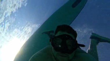 Arka planda Sualtı Şnorkelleme Macera Masası