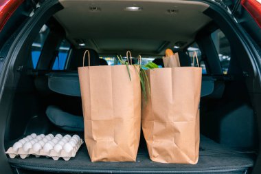 Bagajında ürünler olan çantalar kopyalama alanı