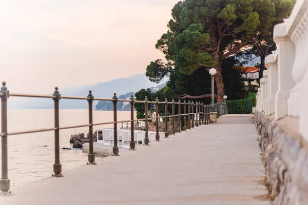 Muelle Mar Puesta Del Sol Copia Espacio Viaje Verano — Foto de Stock