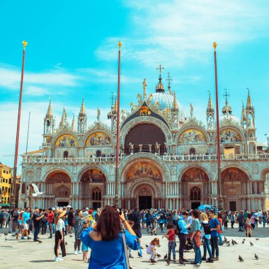 Sun Marco Meydanı Yazın manzarası Güneşli bir gün
