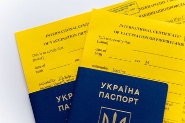Aşılama belgelerinin Ukrayna pasaportu salgın sınırında