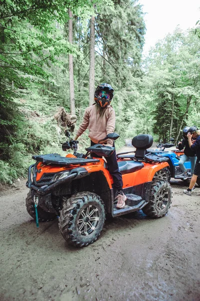 Atv Viaje Extremo Fuera Del Concepto Carretera — Foto de Stock