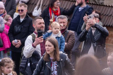 Lviv, Ukrayna - 16 Nisan 2024: Paskalyada Geleneksel Dans Kutlaması