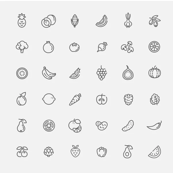 meyve ve sebze Icon set