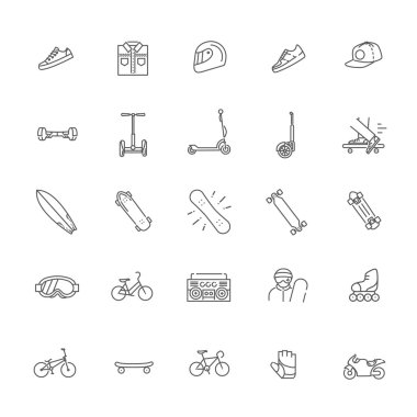 doğa sporları Icon set