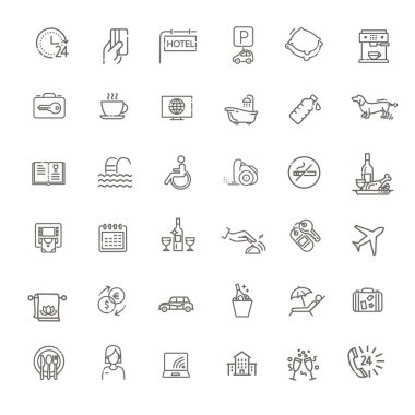 Web sitesi tasarımı ve geliştirilmesi için ince satır vektör simgeleri, uygulama geliştirme