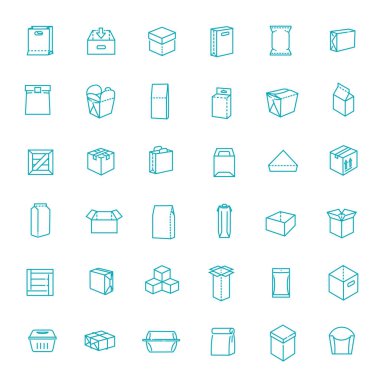 İnce satır biçiminde vektör paket tipleri simgesi belirlendi