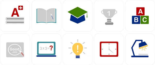 7 basit Icon set