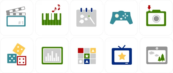 8 basit Icon set