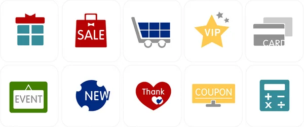 9 basit Icon set
